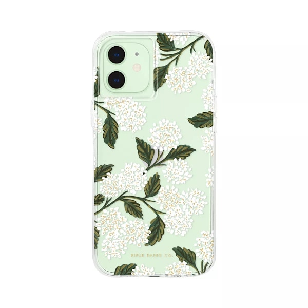 Rifle Paper iPhone 12 Mini White Hydrangea Multifärg