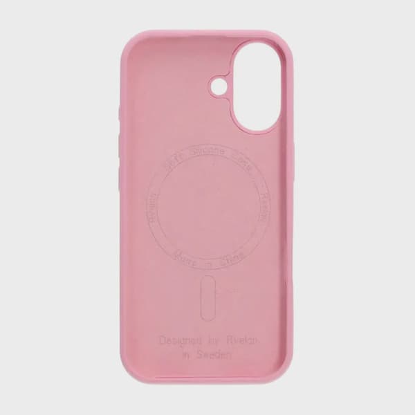 Rvelon Mobilskal Silikon MagSafe för iPhone 17 - Rosa