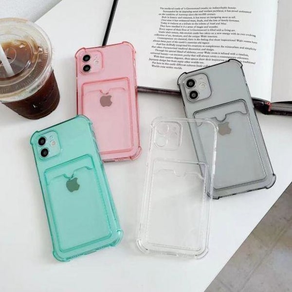 iPhone 11 TPU Shockproof Protective Wallet Case Pink