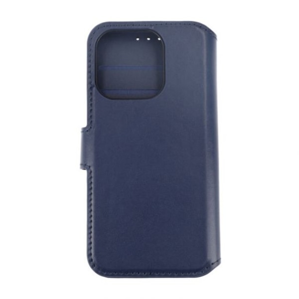 iPhone 15 Pro Plånboksfodral Läder Rvelon - Blå