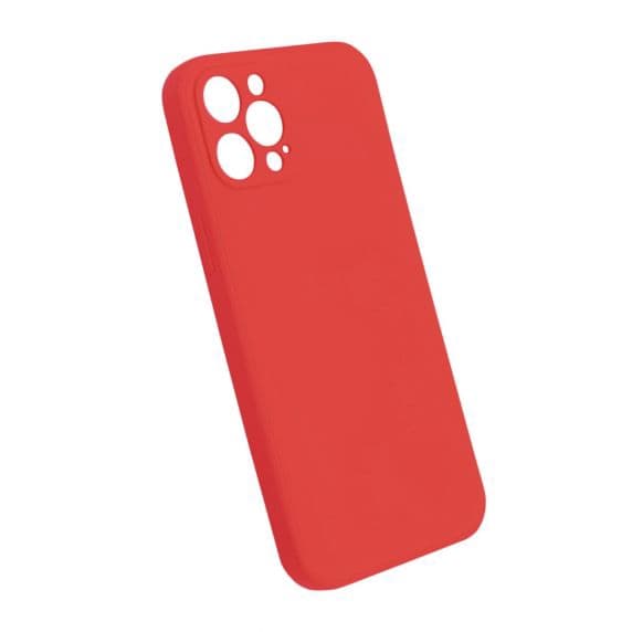 Apple iPhone 12 Pro Max Silicone Case Camellia Red with Camera Cover High Quality