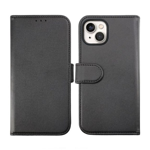 iPhone 14 Plånboksfodral Magnet Rvelon - Svart