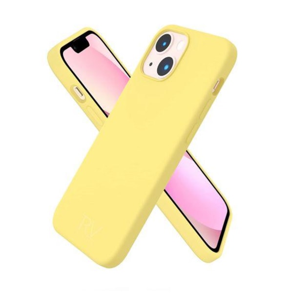 RV Liquid Silicone Case With Magsafe For iPhone 14 Yellow