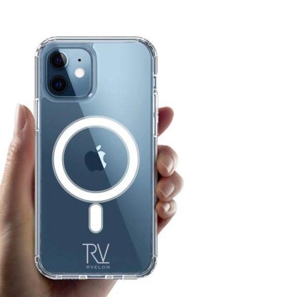 iPhone 12 Mini Stöttåligt MagSafe Skal Rvelon - Transparent