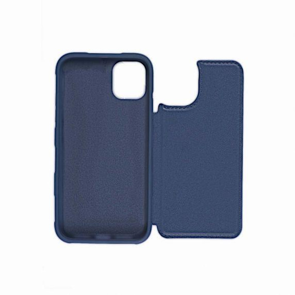 iPhone 11 PU Leather Back Flip Wallet Case Blue