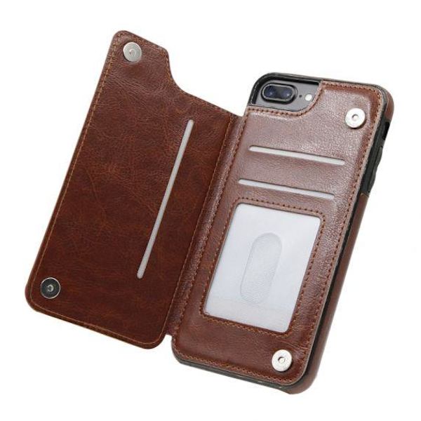 Fitted Leather Case For iPhone 7 Plus/8 Plus Brown