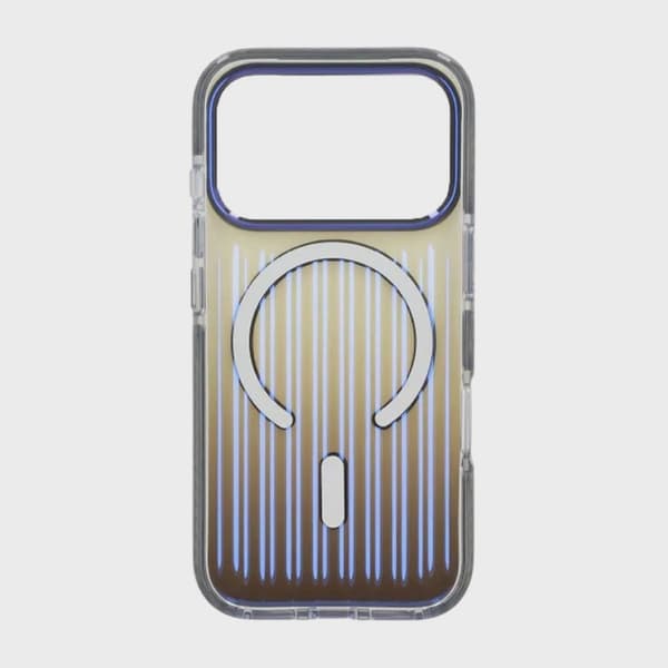 Korrugerat MagSafe-skal för iPhone 17 Pro - Gradient Grå