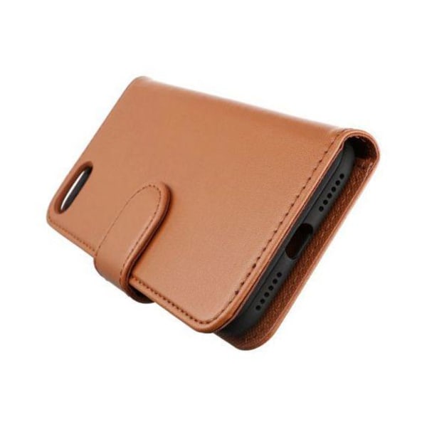 RV Magnetiskt Plånboksfodral - iPhone 7/8/SE 2020 - Guldbrun