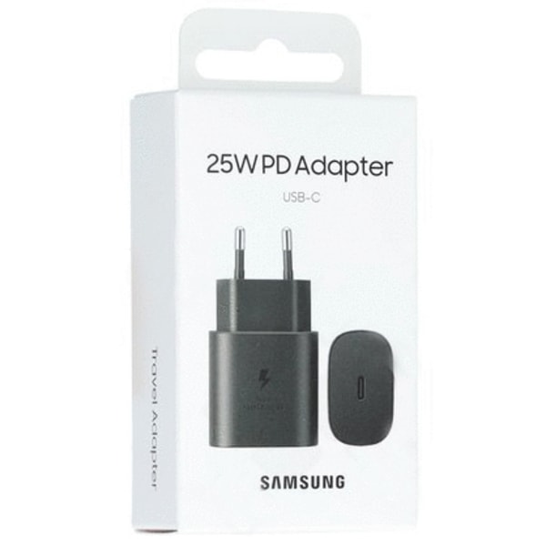 Samsung USB-C Väggladdare 25W PD 3.0 - Svart Original Svart