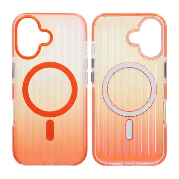 Mobilskal Korrugerad MagSafe för iPhone 17 - Orange