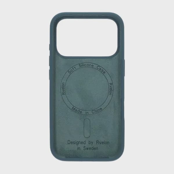 Rvelon Silikonskal MagSafe för iPhone 17 Pro Max - Grön