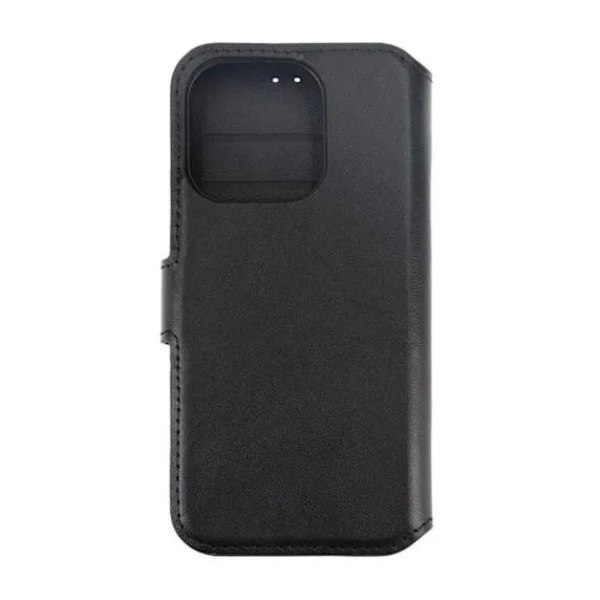 iPhone 15 Pro Max Plånboksfodral Läder Rvelon - Svart