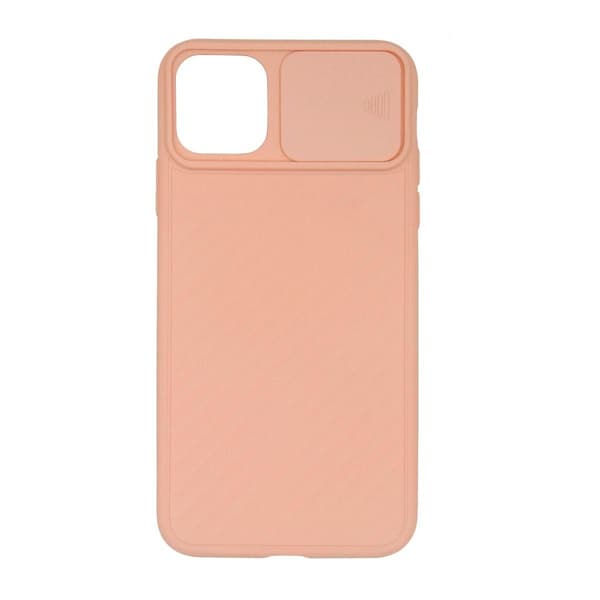 iPhone 11 Pro Max Soft Silicone Slide Camera Case Protection Shockproof Case Premium Quality Pink