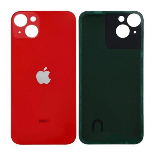 iPhone 14 Plus Baksida Glas - Röd