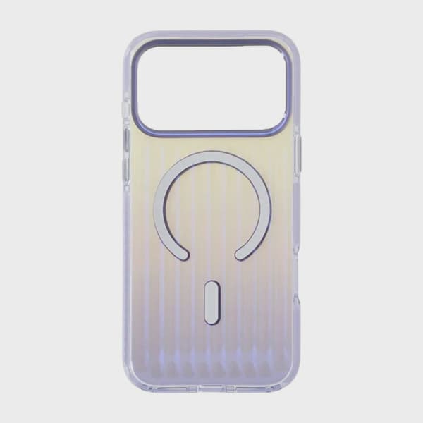 Korrugerat MagSafe-skal för iPhone 17 Pro - Gradient Ljuslila