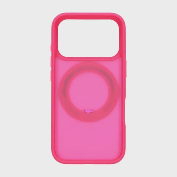 Mobilskal Roterande Magnetstativ för iPhone 17 Pro - Rosa