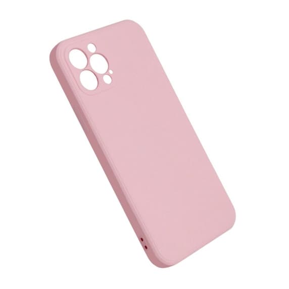 iPhone 12 Pro Max Silikonskal med Kameraskydd - Rosa