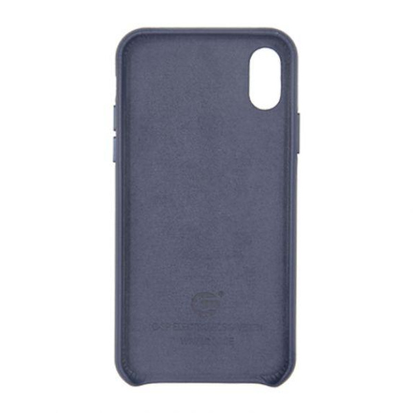 Fitted Leather Case For iPhone X/XS Blue