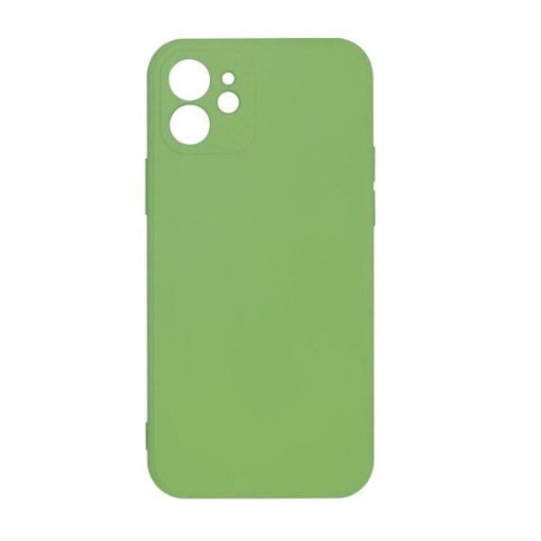 Apple iPhone 12 Mini Soft Silicone Case Matcha Green with Camera
