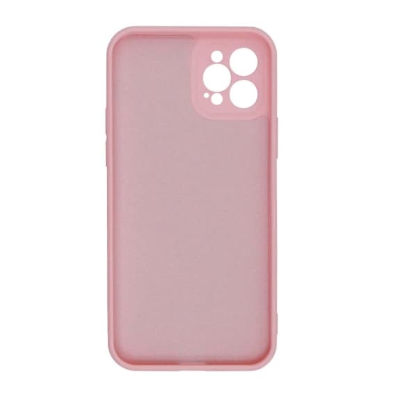 iPhone 12 Pro Max Silikonskal med Kameraskydd - Rosa