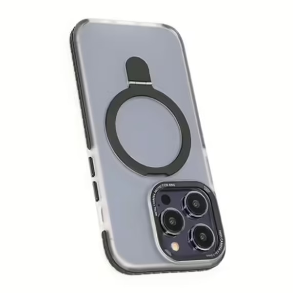 iPhone 15 Pro Max Mobilskal med Magsafe och Stativ - Svart