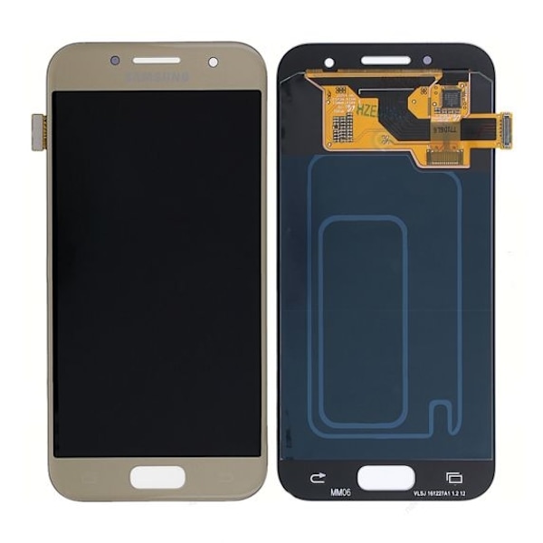 Samsung Galaxy A3 2017 LCD Skärm med Display Original - Guld
