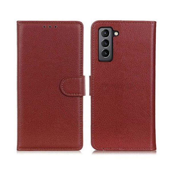 Flip Stand Leather Wallet Case For Samsung Galaxy S22 Plus 5G Br