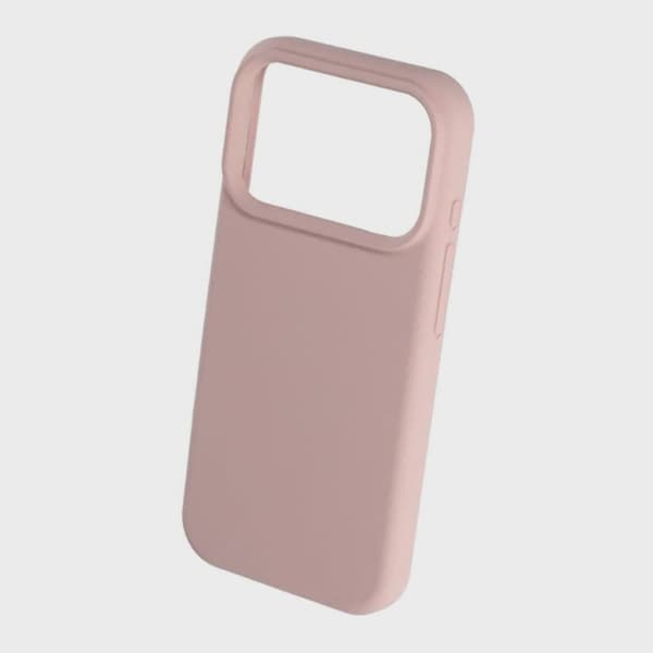 Mjukt Silikonskal för iPhone 17 Pro - Sandrosa
