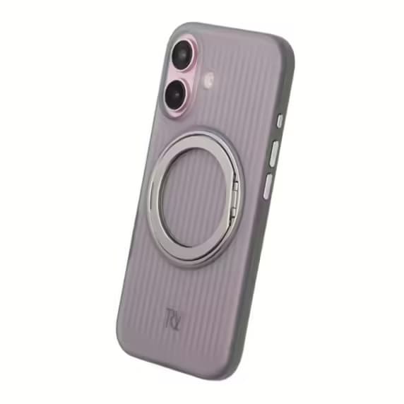 Rvelon 360 roterande mobilfodral för iPhone 16 Grå