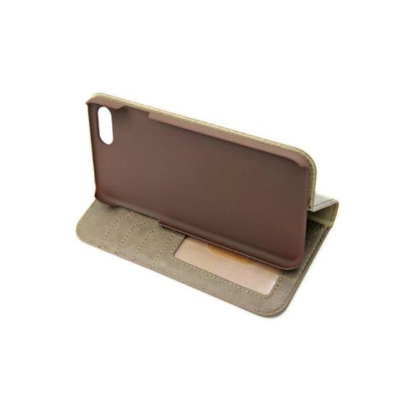 Flip Stand Leather Wallet Card holder Case Grey Brown For iPhone 7/8