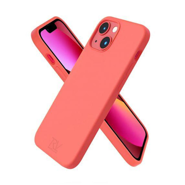 RV Liquid Silicone Case For iPhone 14 Pink