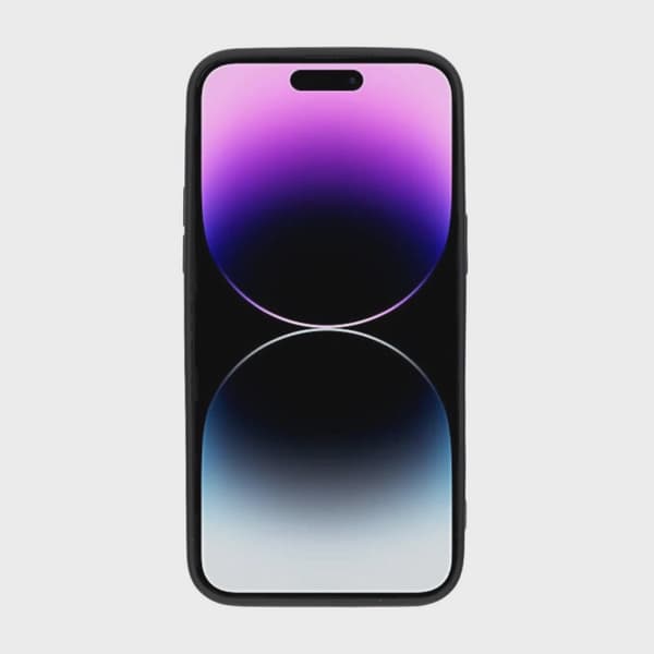 Mobilskal Silikon med Korthållare för iPhone 14 Pro Max - Svart
