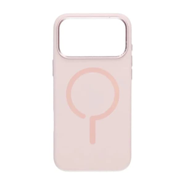 Metal Eagle Eye Liquid Magnetic Silicone Case iPhone 17 Pro Pink