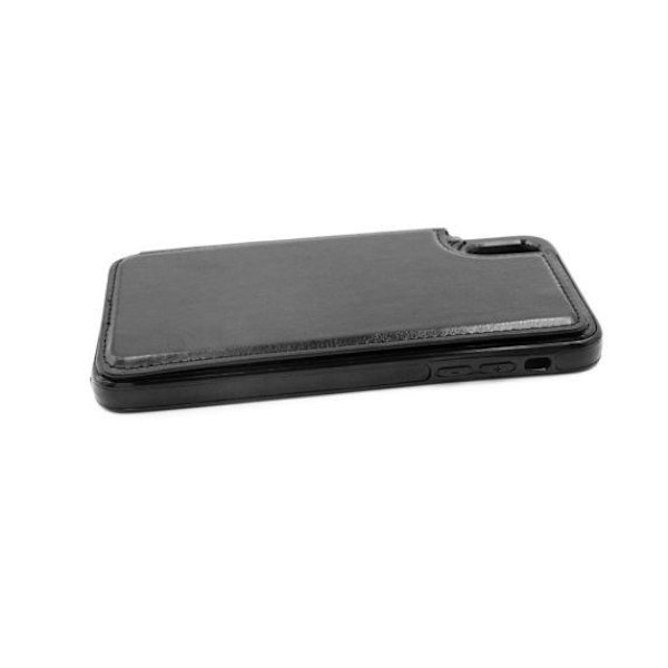 Fitted Leather Case For iPhone X/XS Black