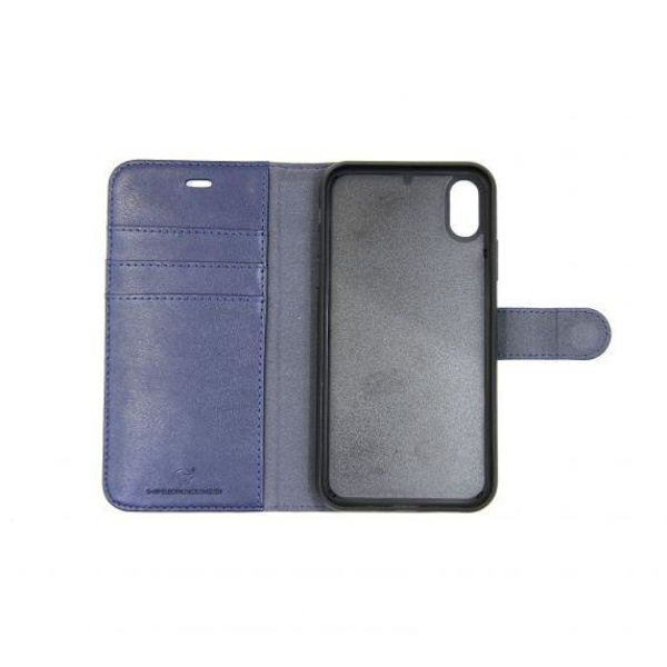 iPhone XR Leather Case Blue