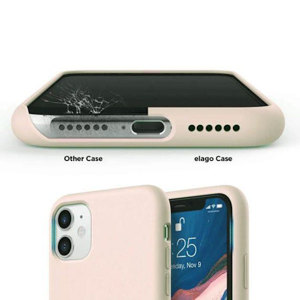 Rvelon iPhone 11 Skal - Silikon Beige