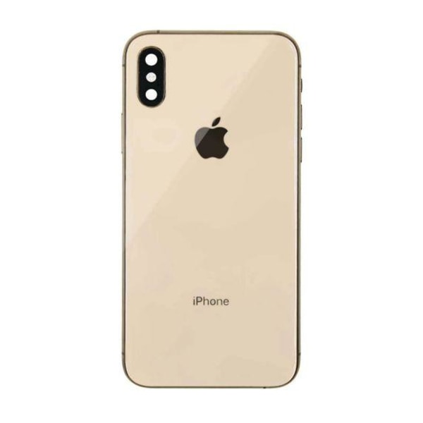 iPhone XS Baksida Med Komplett Ram - Guld