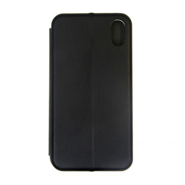Flip Stand PU Leather Case For iPhone XS Max Black