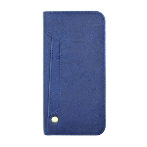 Flip Stand Leather Wallet Card holder Case Blue For iPhone XS Max