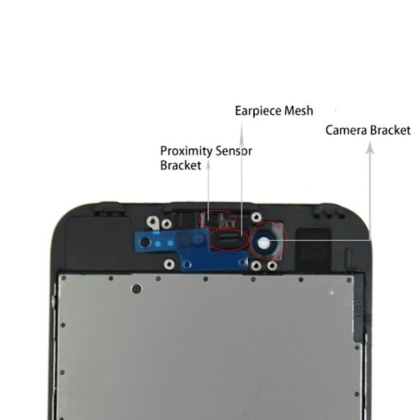 iPhone 7 Skärm Med Display Refurbished - Svart