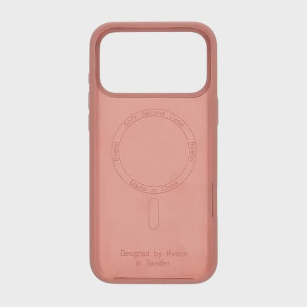 Rvelon Mobilskal Silikon MagSafe för iPhone 17 Pro - Mocka Rosa