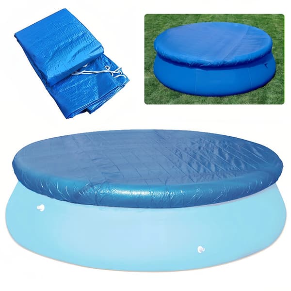 Anti-damm Poolskydd, Runt Ram Pool Solskydd, Runt Uppblåsbart Poolskydd ...