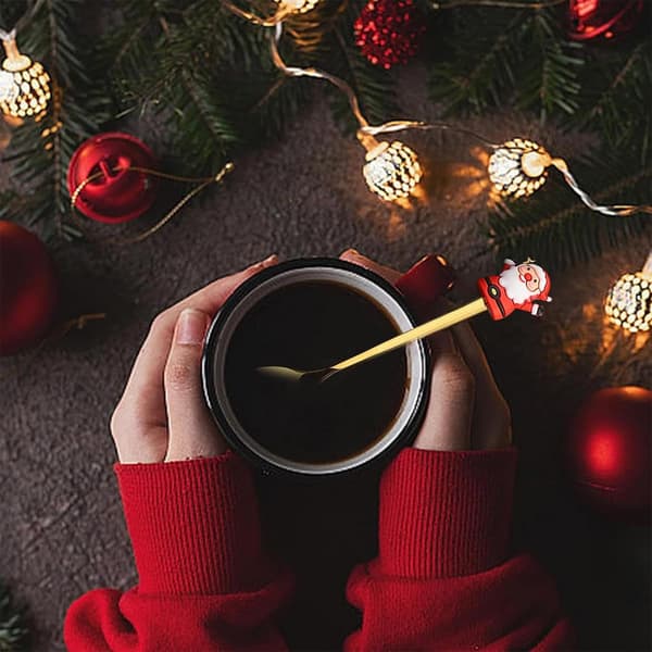 Julegaffel- og skjesett - Festlig bestikk i rustfritt stål Elegant servise til julemiddag Julefest Sesongbasert bespisning og