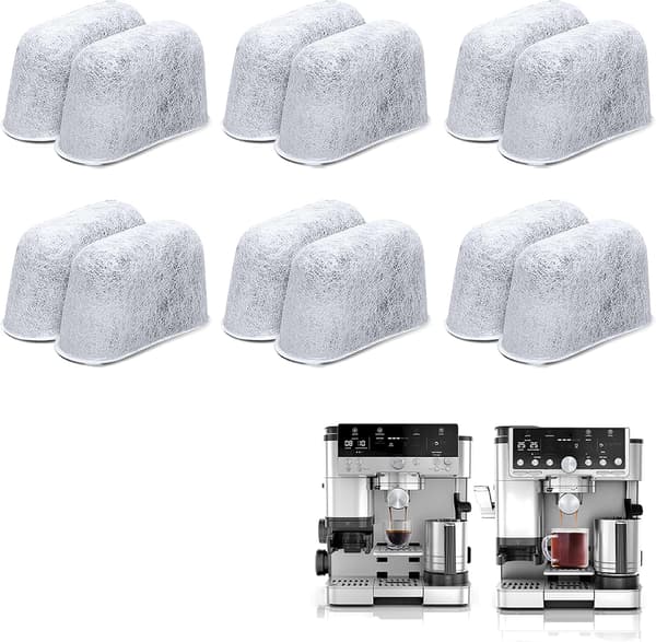 Vattenfilterinsatser för Ninja Luxe Cafe-tillbehör – 12-pack