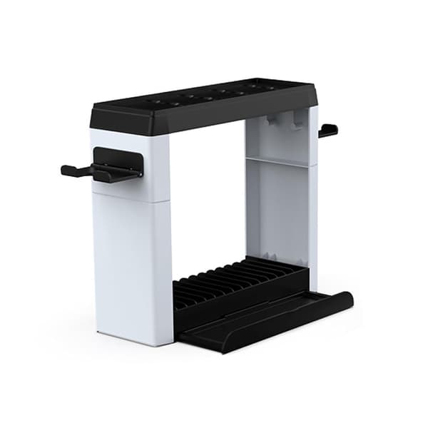 Spillkonsoll Gamepad Oppbevaringstårn Stativ for Nintendo Switch OLED Svart Hvit Black White