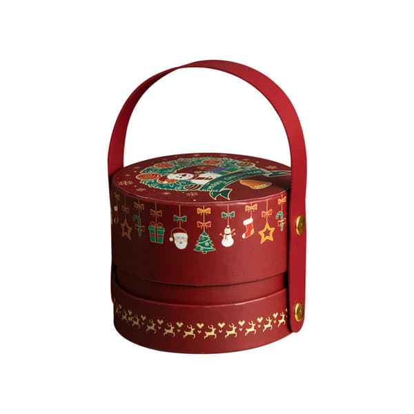 2 stycken julklappsaskar, julklappsaskar i läder med lock, utsökta julklappsaskar, DIY bröllopsfestdekorationer