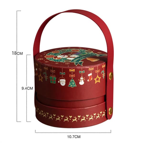 2 stycken julklappsaskar, julklappsaskar i läder med lock, utsökta julklappsaskar, DIY bröllopsfestdekorationer