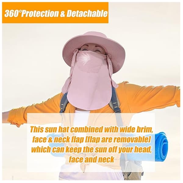 Solhatt Fiskehatt Vikbar hatt Pink