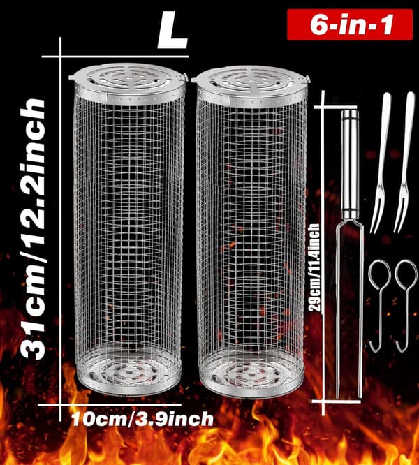 Rullende grillkurve til udendørs grill