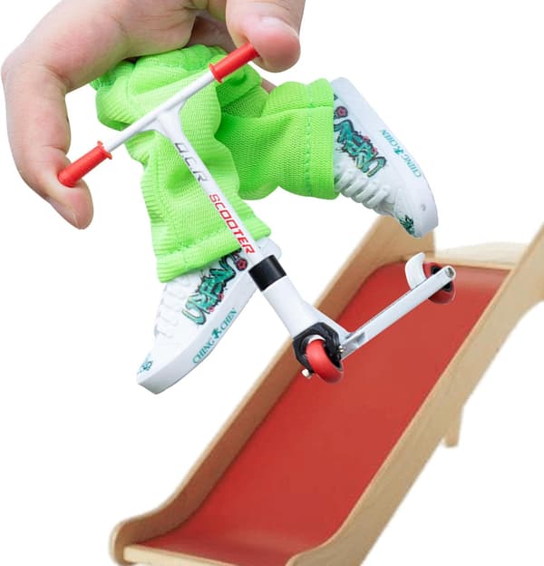 Fingerskoter Set Liten Finger Skateboard VIT White